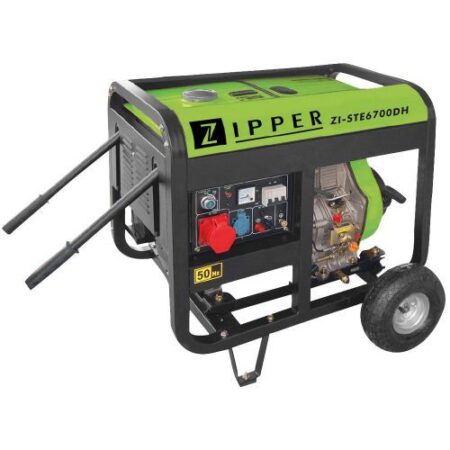 Zipper Stromerzeuger ZI-STE6700DH – Diesel-Motor, 6500 W Leistung