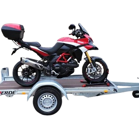 Motorradanhänger 2,50 m x 1,30 m 750 kg ERDE