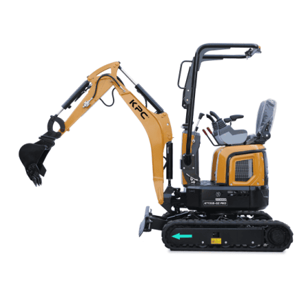 Minibagger KT12SD-GZ Zero Turn – 1.2 Tonnen | Doppelgeschwindigkeit | Kompakt